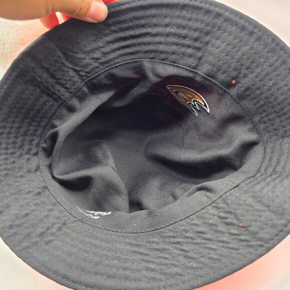 Anaheim Ducks NHL Hockey Chick-Fil-A Black Orange Reversible Bucket Hat - Picture 9 of 9